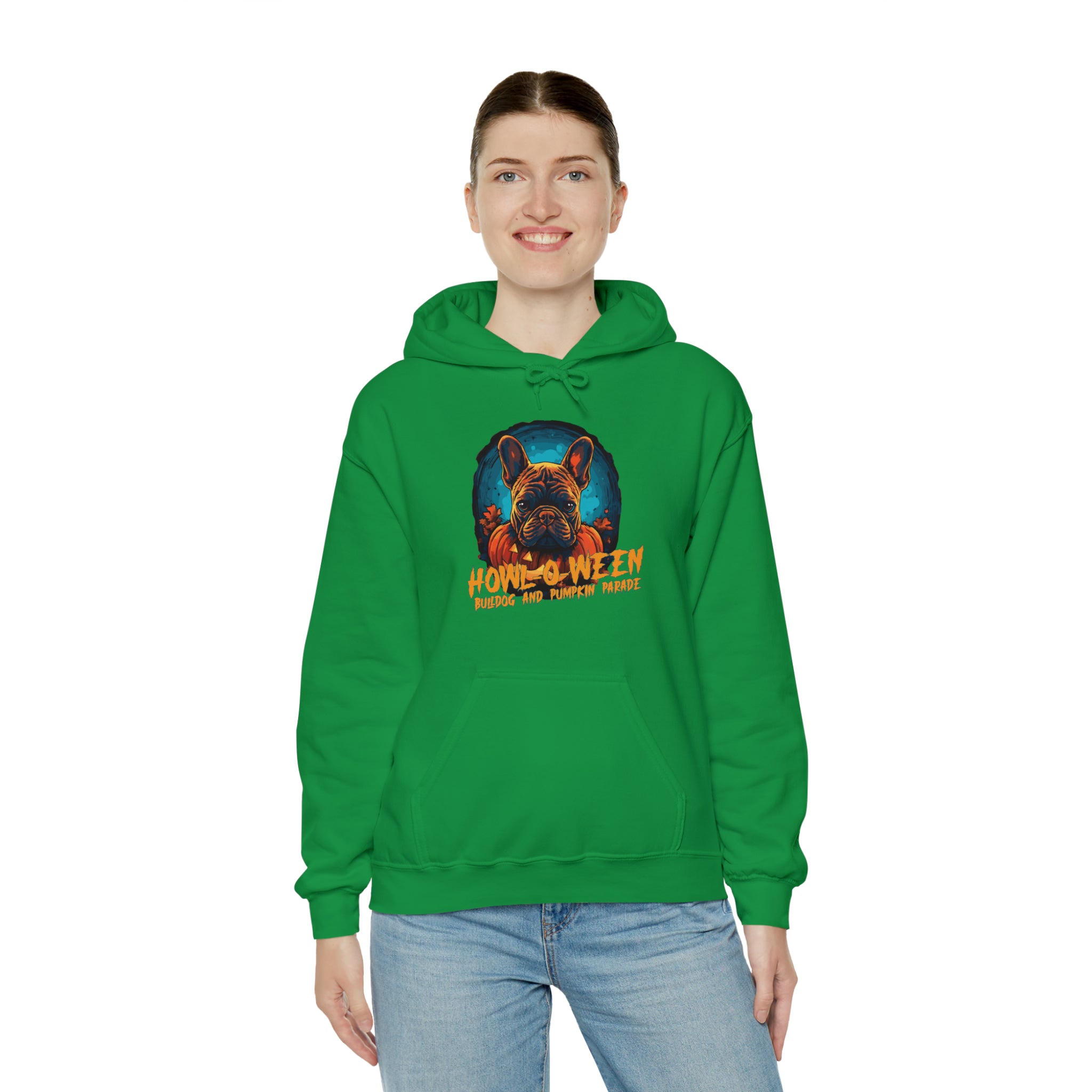 French Bulldog Pumpkin Parade Halloween Unisex Hoodie Frenchie Pet Item