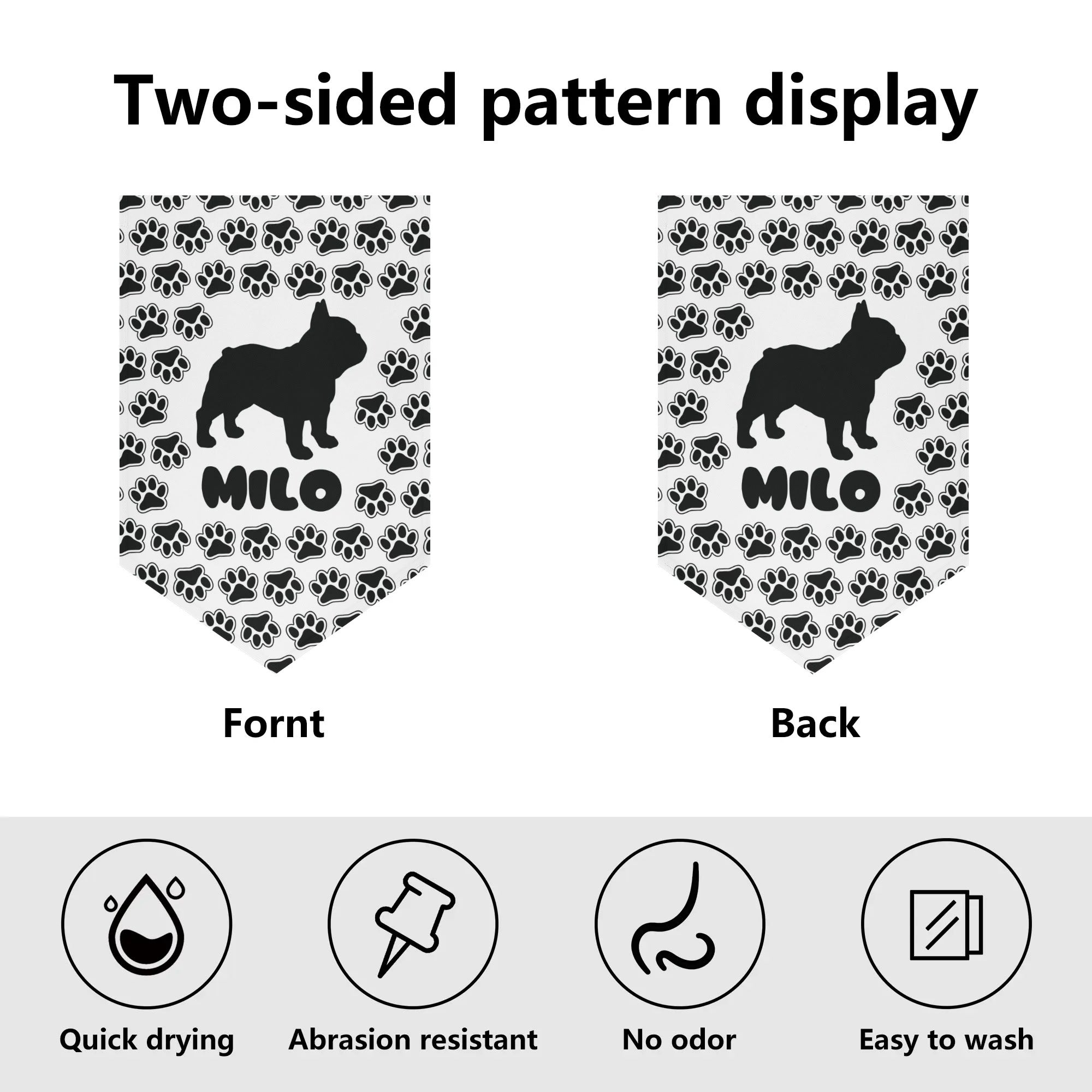 - Vet-recommended Garden Flag Banner With French Bulldog Name Indoor Use