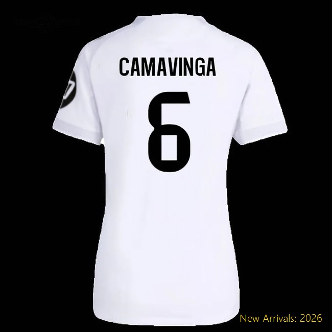 Stylish Womens Football Team Camavinga Jersey 2025-2026 Breathable