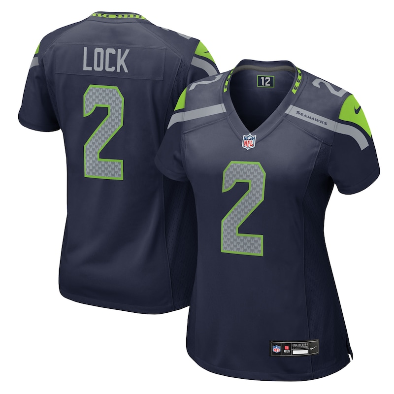 None Drew Lock SEA Seahawks Dynamic Premium Jersey Game Day Wear
