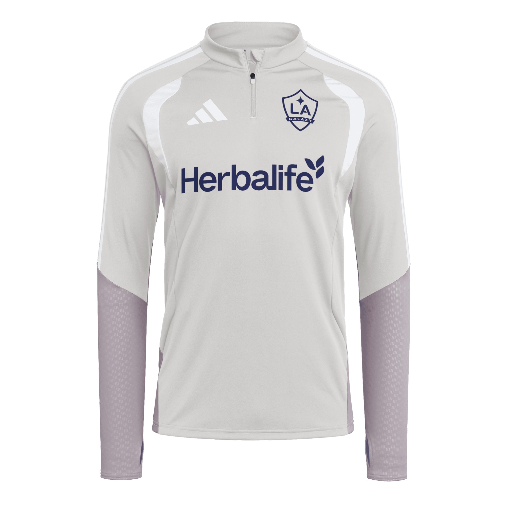 [SJH] LA Galaxy 2026 Tiro Competition Quarter-Zip Training Jersey Top - Silver