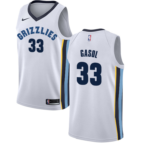 PHI White Nike M. Grizzlies #33 NBA Jersey NBA Fan Apparel Quality