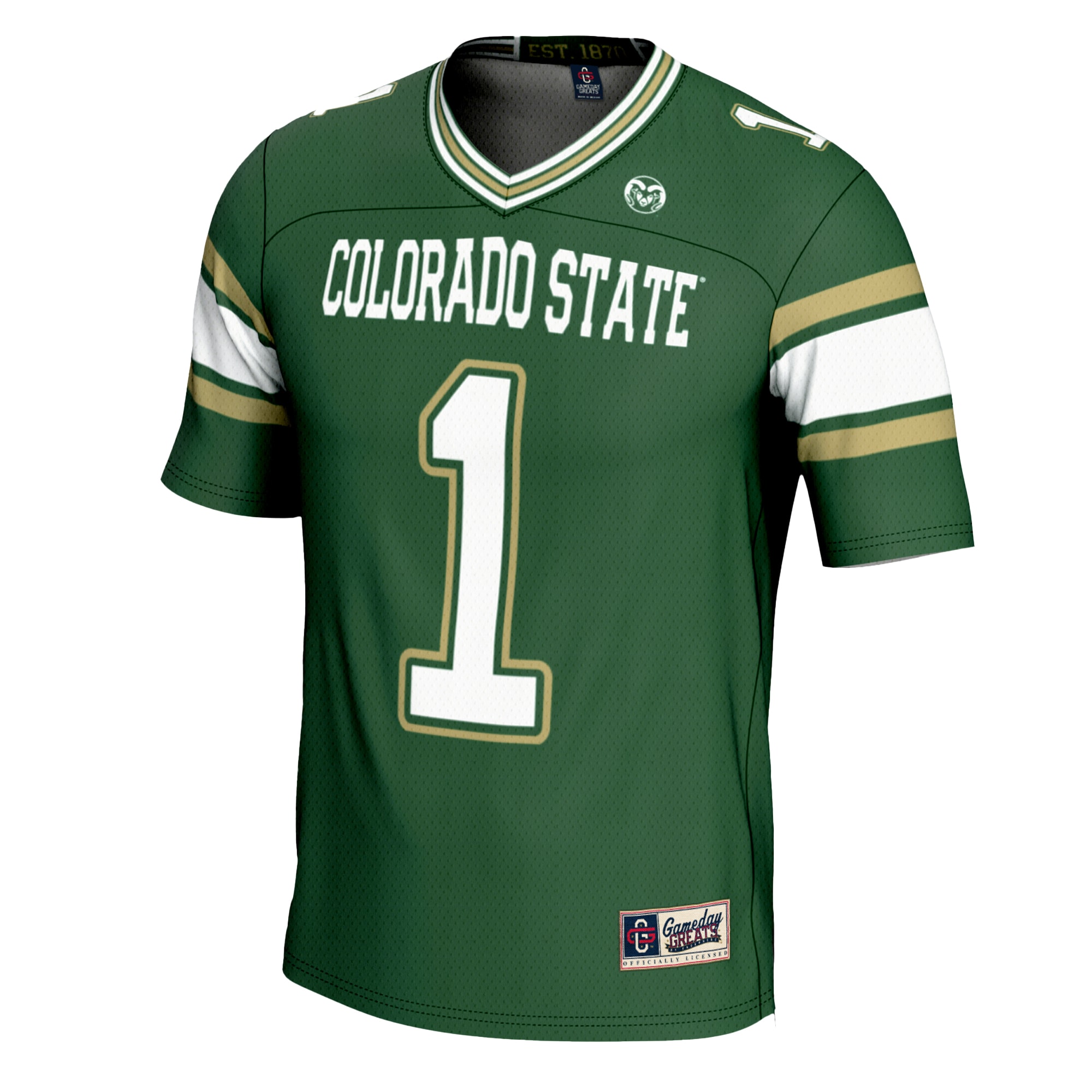 [NJP] Colorado State Rams GameDay Greats Youth Football Jersey - Green
