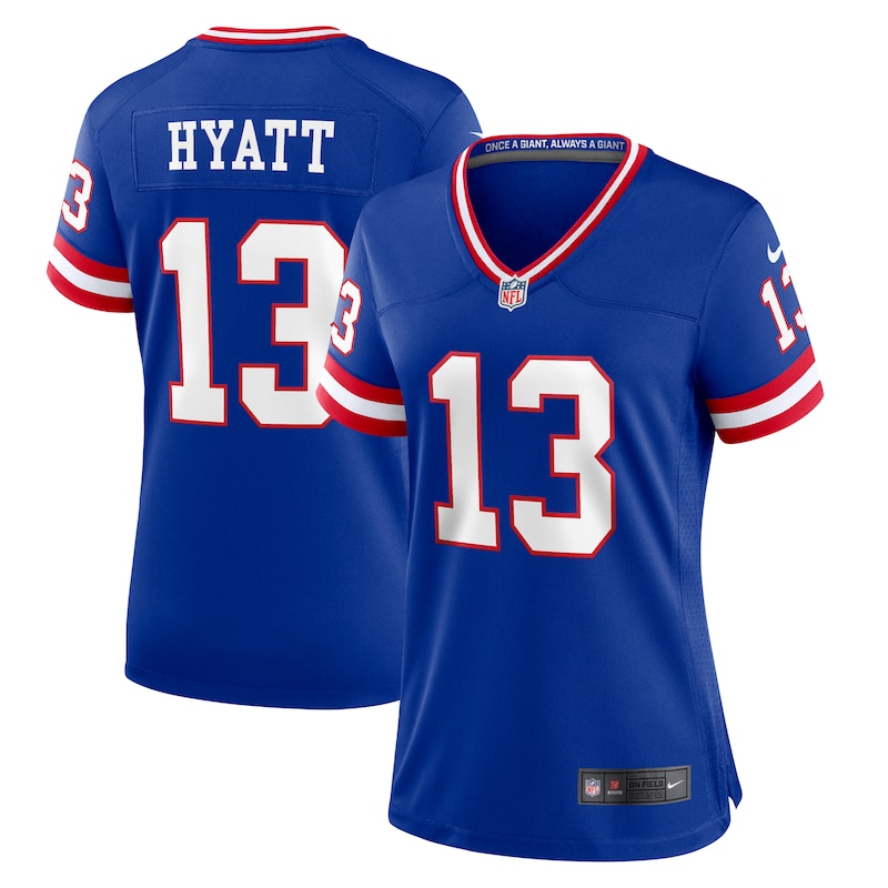 None Jalin Hyatt NY Giants Retro Official Jersey for NFL Fans