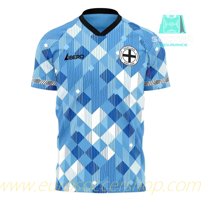 England Third Football Shirt FIFA Approved Libero Collection (Gascoigne 8)