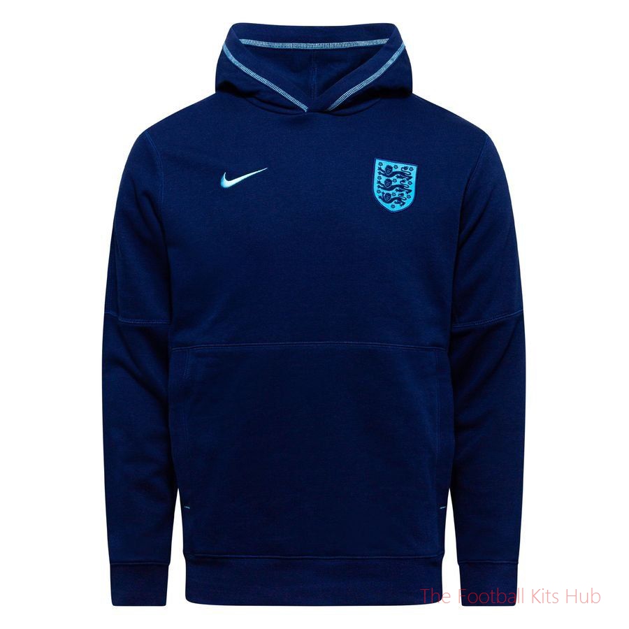 England Hoodie Fleece Travel - Blue Void/Blue Fury