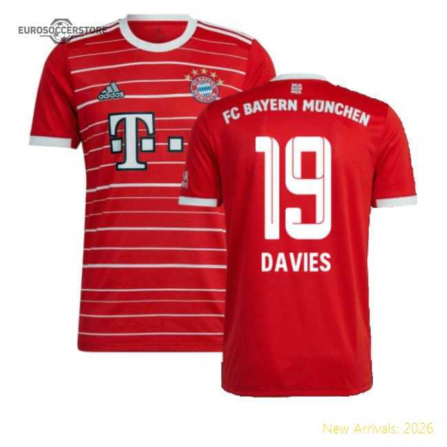 2022-2023 Bayern Munich Main Jersey (davies 19) - Excellent Value