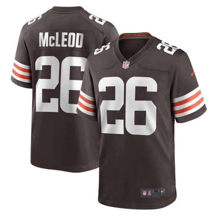 Men's Cleveland Browns Rodney McLeod Nike Brown Team Game ...