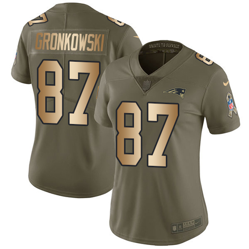 NFL NE Patriots #87 Rob Gronkowski Team Color Limited Jersey - Auth...