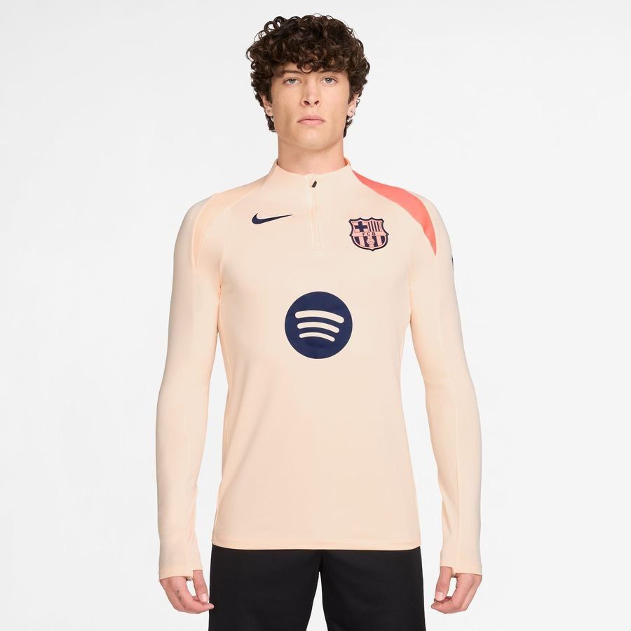 Barcelona Training Shirt Dri-FIT Strike Drill 3rd - Crimson Tint/Bright Mango/Midnight Navy