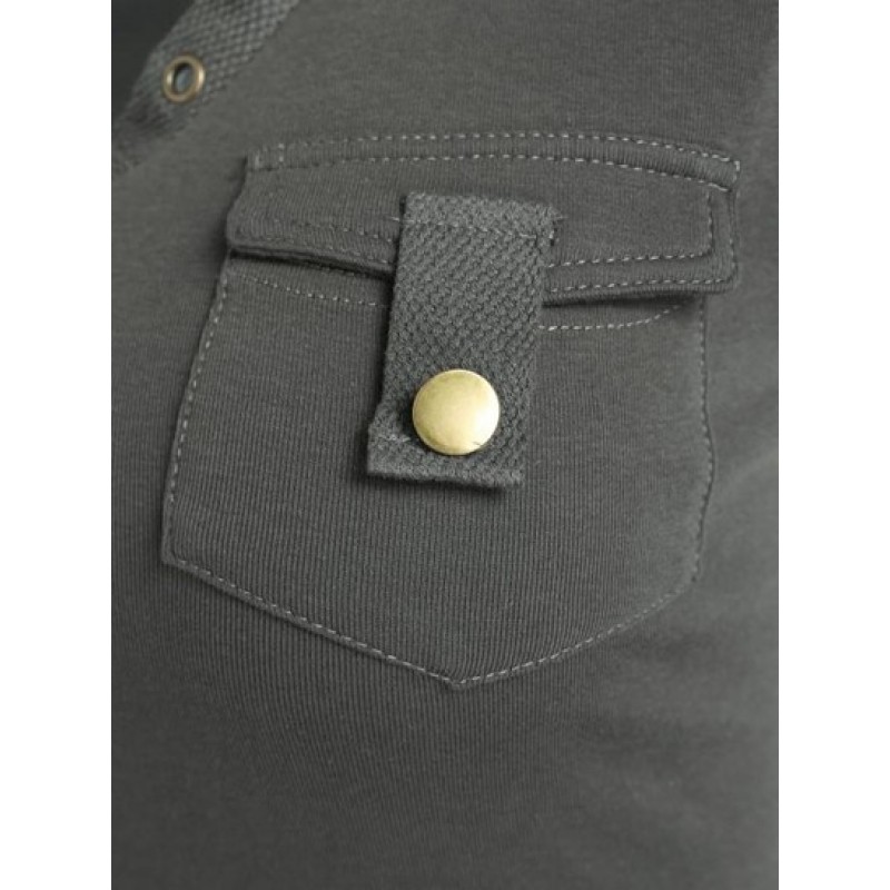 Cargo Pocket Collared Slim Tee YV5202