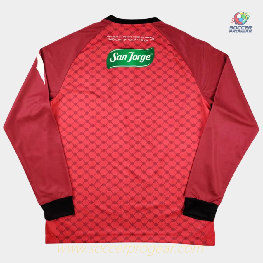 Palestine CL 2025 Collection 2026 Away Soccer Shirt Red Long Sleeves