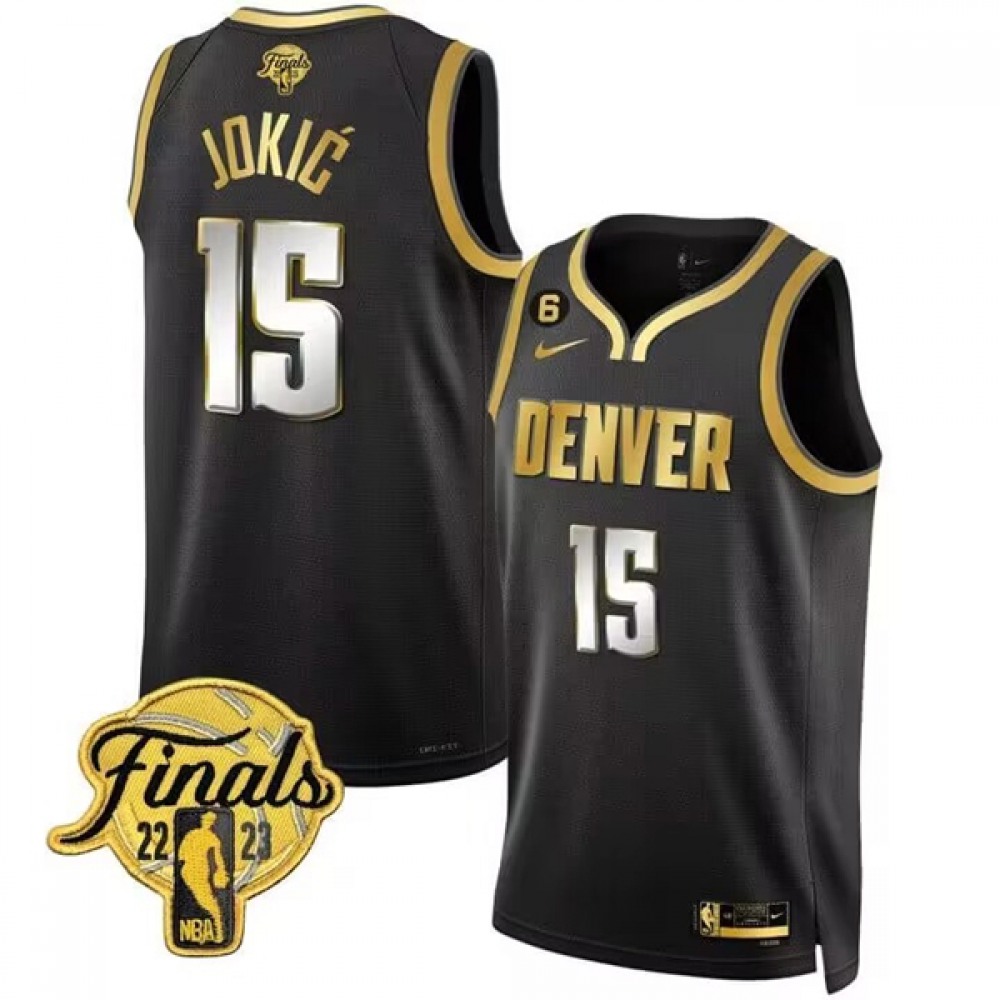 High-Quality Denver Nuggets Nikola Jokic15 Jersey Black - NBA Collection
