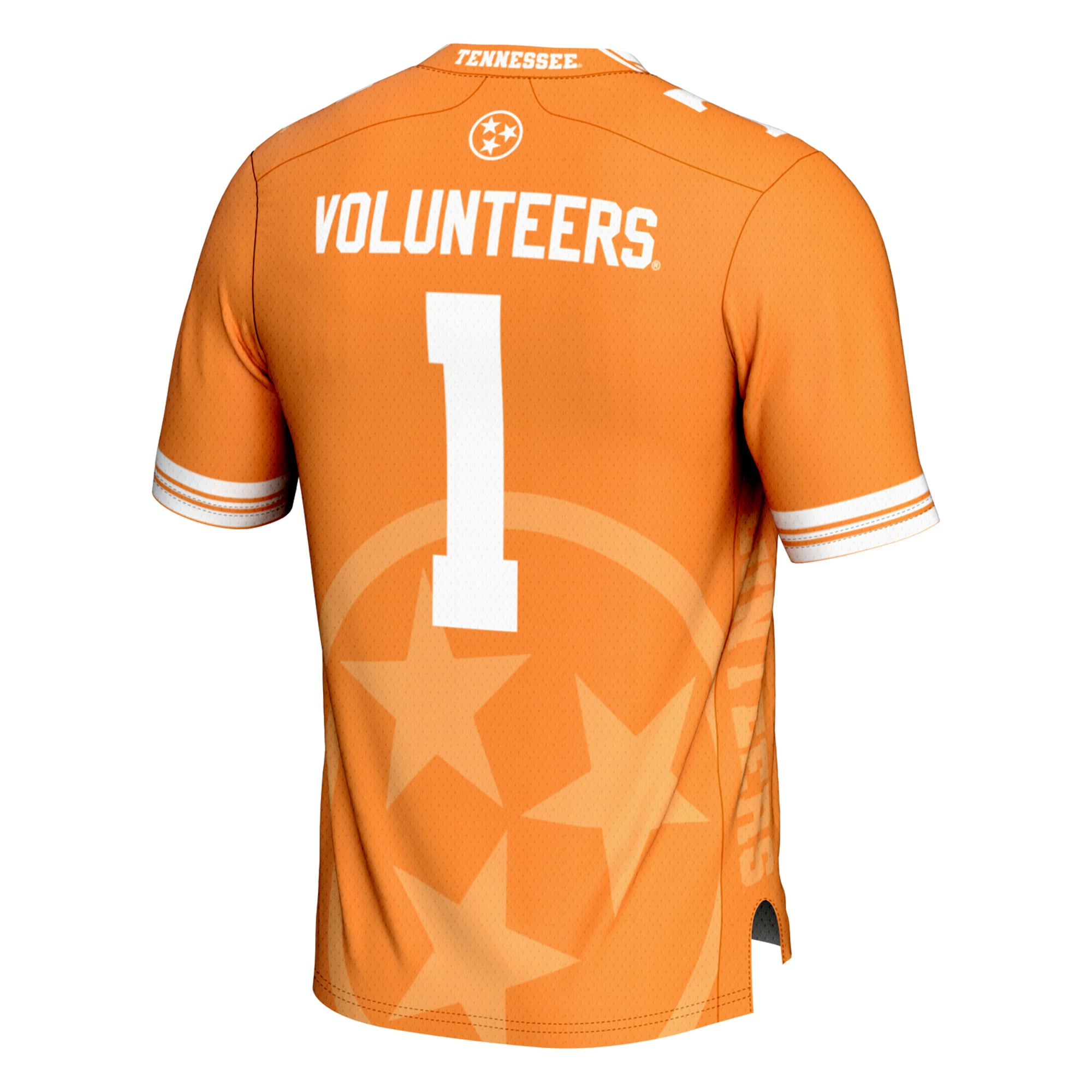Youth #1 Tennessee Orange Tennessee Volunteers Icon Print Football Fashion Jersey