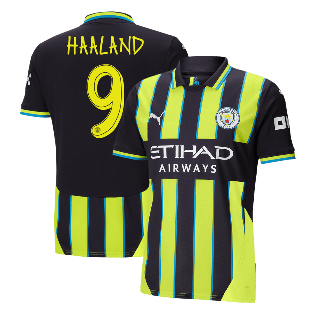 HAALAND #9 Manchester City Away Soccer Jersey 2024/25 - UCLAuthentic K