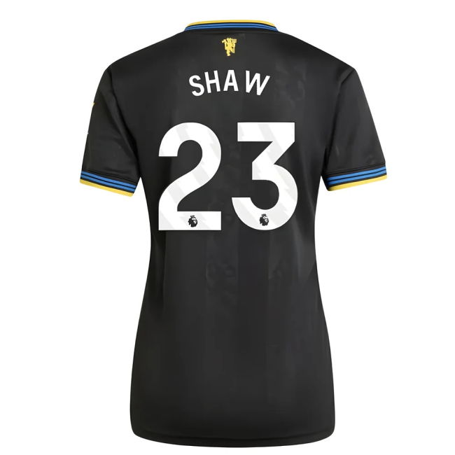 Official Licensed Man Utd Third Replica Jersey for Womens (Shaw 23)