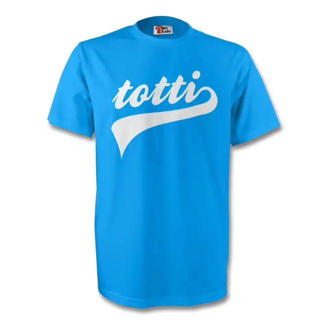 Francesco Totti Italy Signature Tee (Sky Blue) - Kids Worldcup