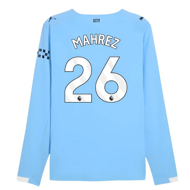 Man City Home Football Shirt 2025-20 Season Mahrez 26 L M S