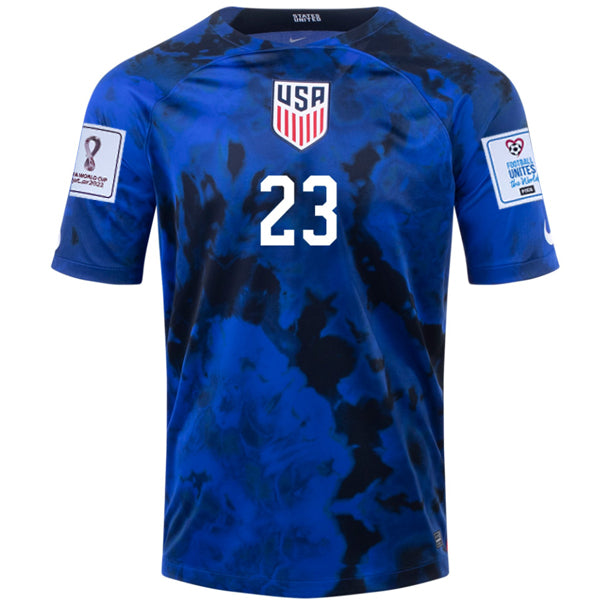 USA 2022-2023 FIFA World Cup Away Jersey –  Fan Version S