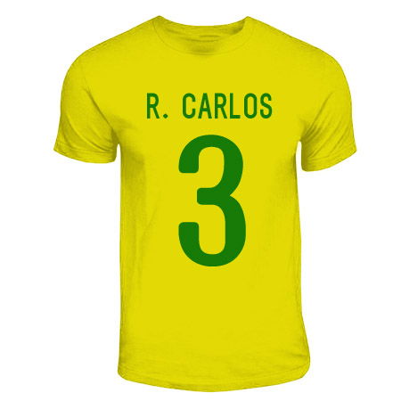 Championship Roberto Carlos Brazil Hero T-Shirt (Yellow)