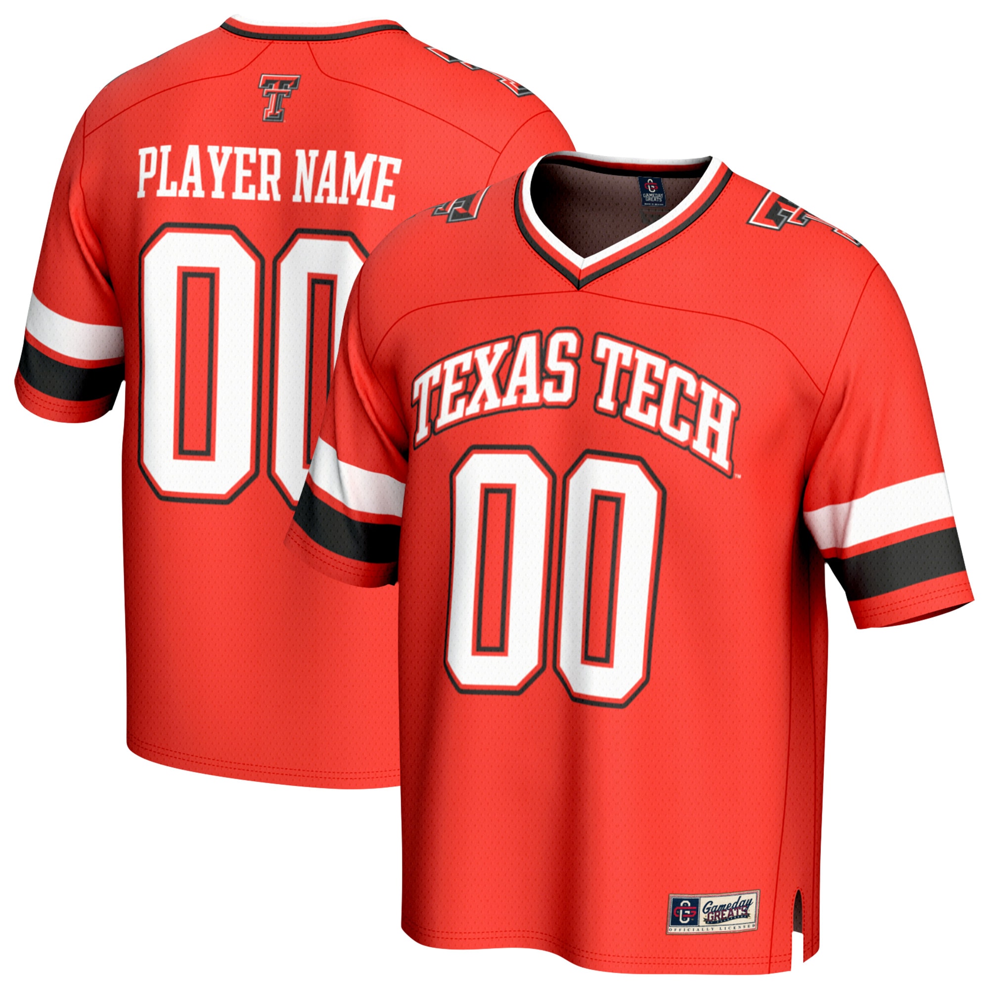 Texas Tech Red Raiders GameDay Greats Unisex NIL Pick-A-Player Lightweight Collegiate Football Fashion 2026/2027 Football Jersey - Red