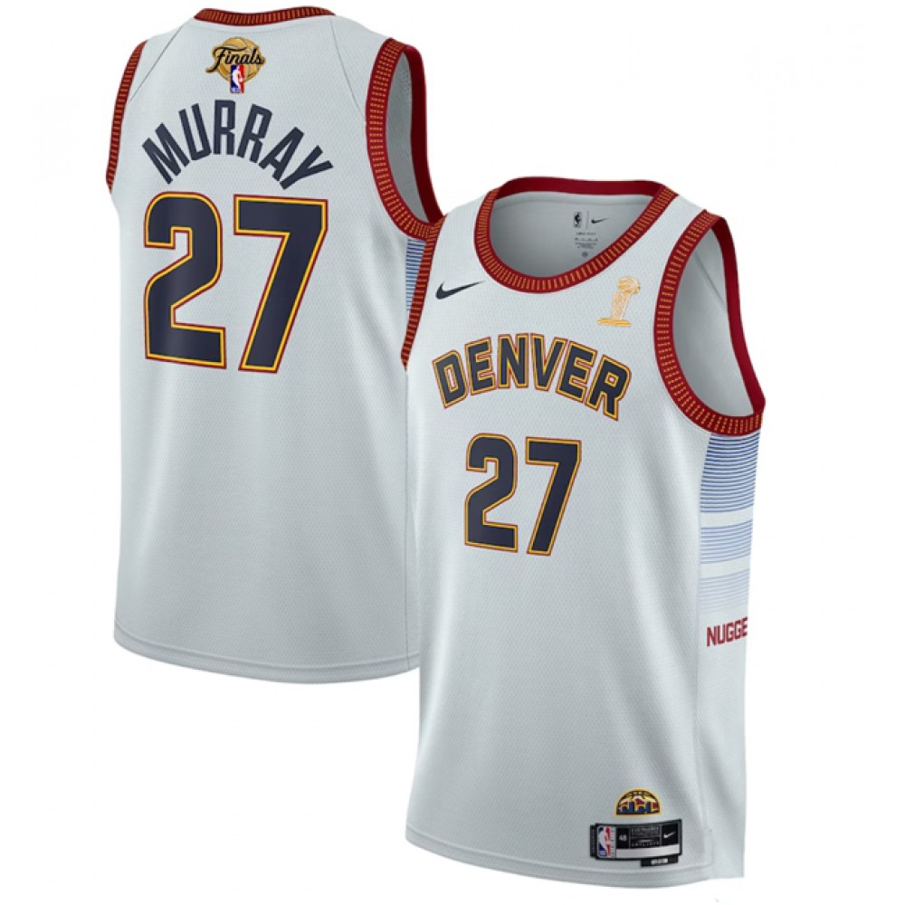 Elite Denver Nuggets 27 White Jersey - Game Day Essential