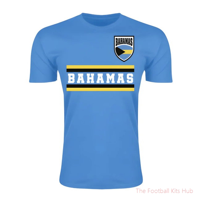 Bahamas Core Football Country T-Shirt (Sky)