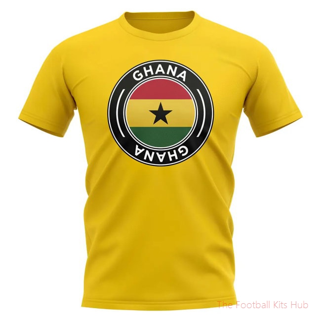 Ghana Football Badge T-Shirt (Yellow)