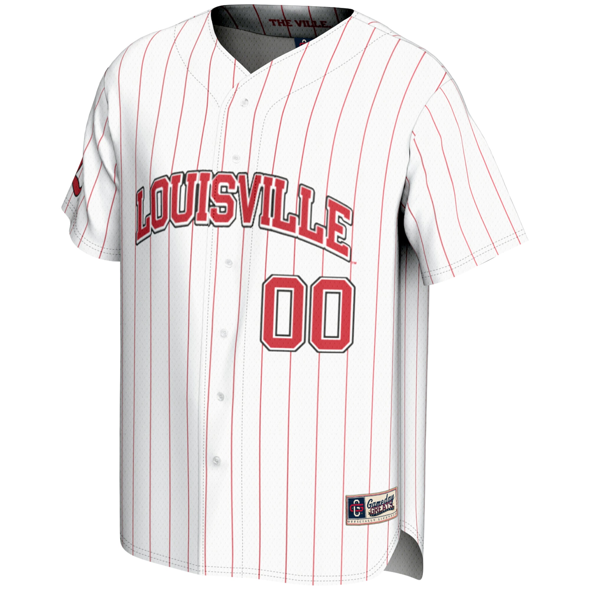 [DDG] Louisville Cardinals GameDay Greats Youth NIL Pick-A-Player Lightweight Baseball Jersey - White