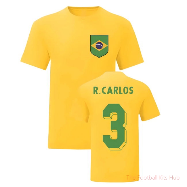 Robert Carlos Brazil National Hero Tee\\'s (Yellow)