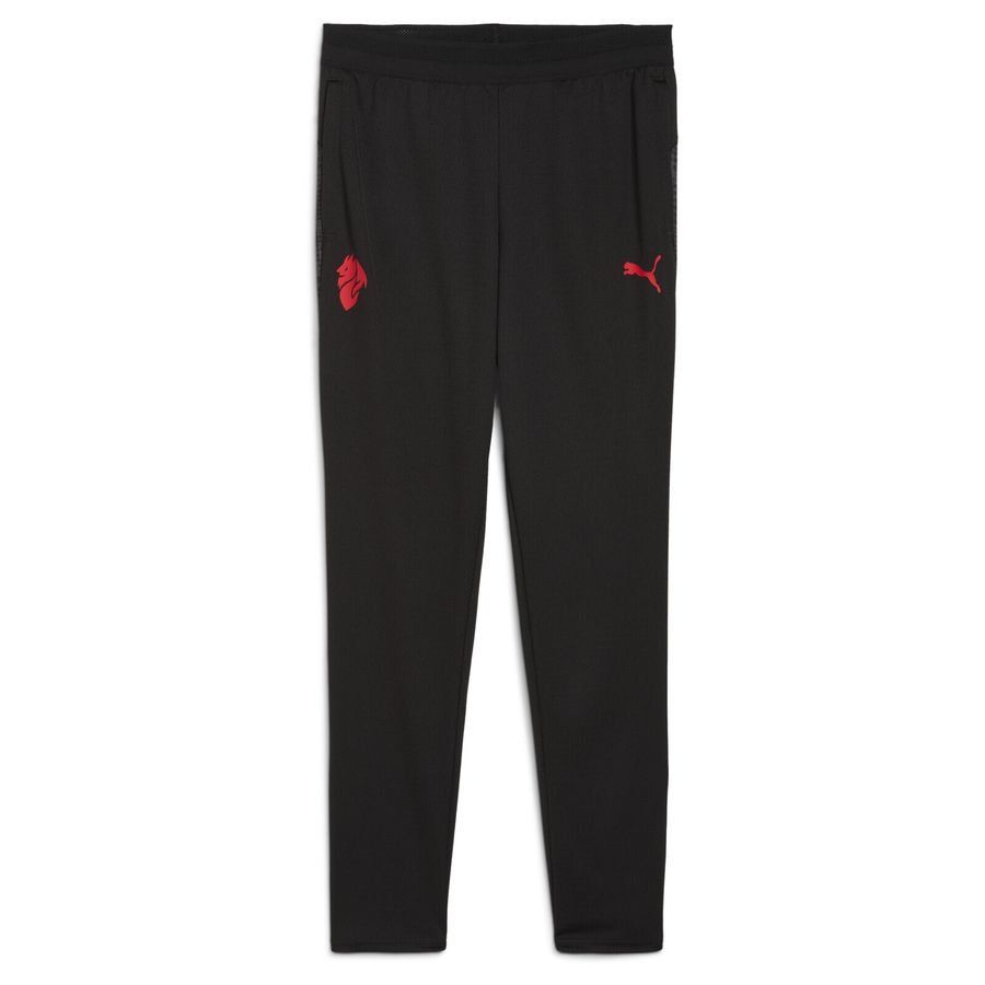 Milan Training Trousers - PUMA Black/For All Time Red Kids