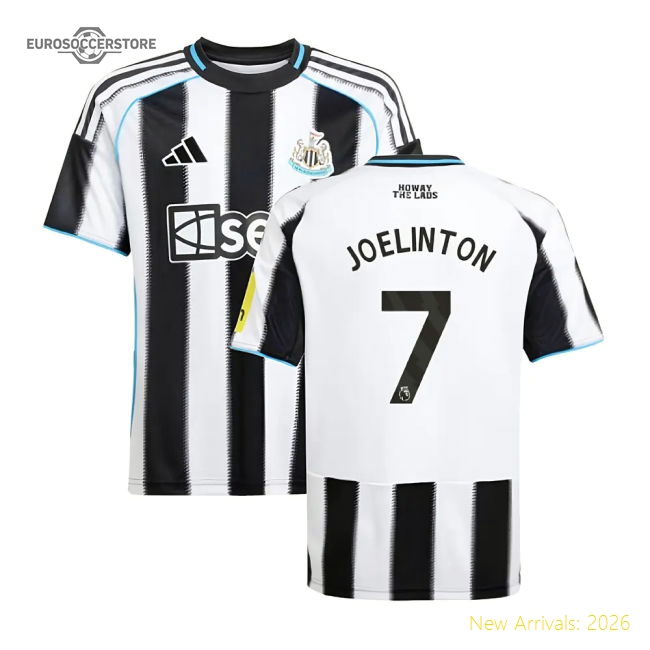 2025-2026 Newcastle Home Shirt (kids) (joelinton 7) - Premium Quality