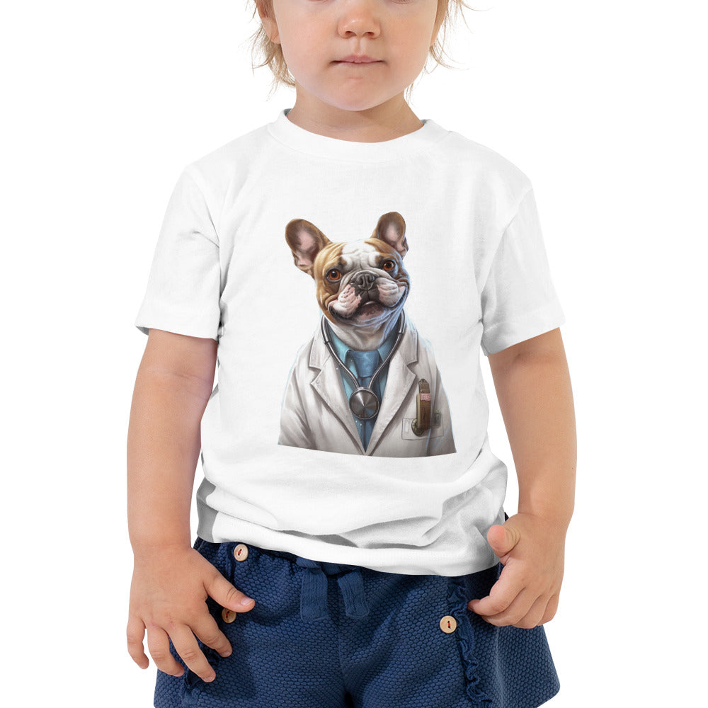 French Bulldog Doctor Frenchie Toddler Staple Tee Inspiring And