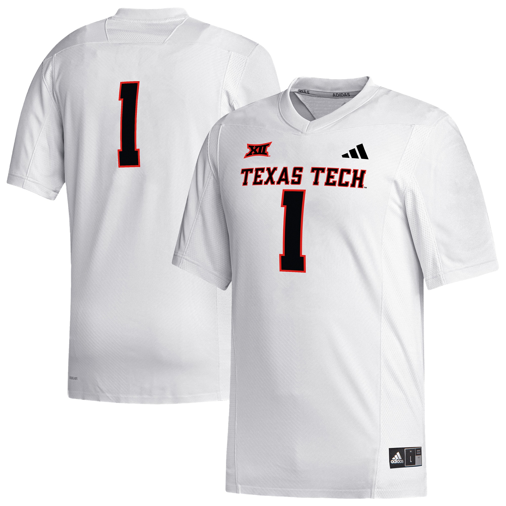 #1 Texas Tech Red Raiders Replica Football Jersey - White