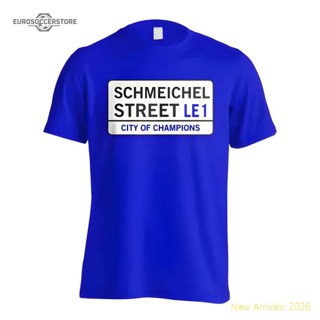 Luxury Schmeichel Street - Leicester Street T-shirt (blue)