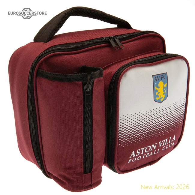Authentic Aston Villa Fc Fade Lunch Bag - Premium Quality Football