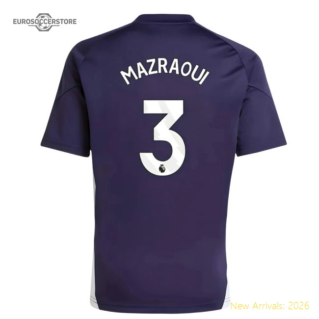 2025-2026 Man Utd Training Jersey (Aurora Plum) - Kids (Mazraoui 3)
