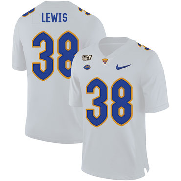 Men's None White 2024 college football Ryan Lewis #38 game day Jersey