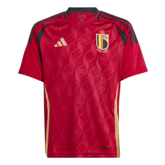 Official 2024-2025 Belgium Home Kit Player Authentic Kit Soccer