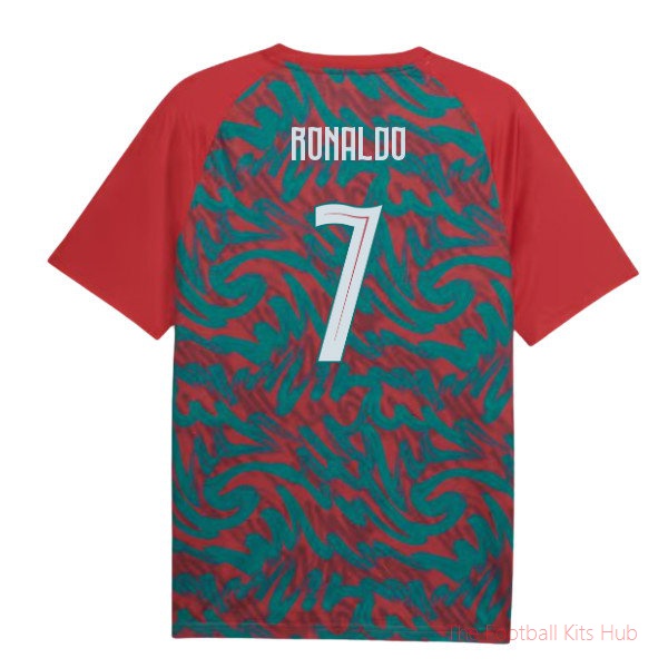 [SJH] 2026/27 Portugal Warm Up Jersey (Red) (Ronaldo 7)