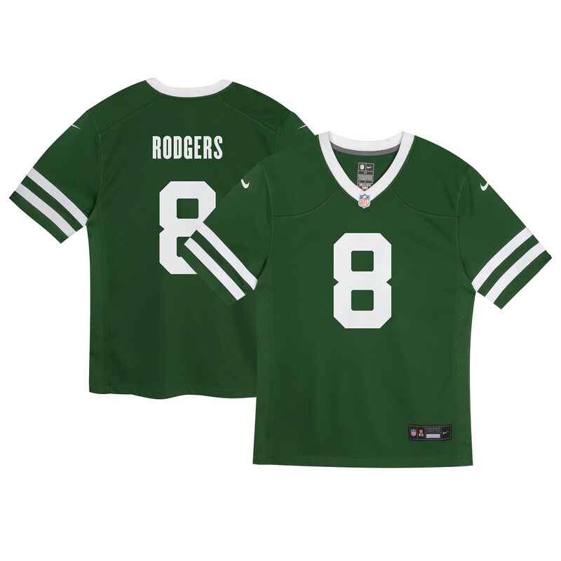 None Aaron Rodgers NY Jets Dynamic Top-Grade Jersey Game Day Wear