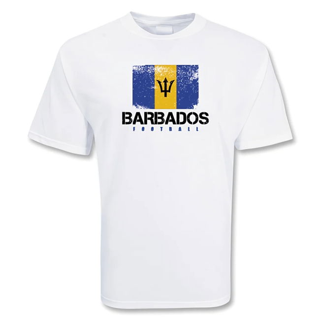 Exclusive-Design Barbados Football T-Shirt Pro-Grade Aero-Dynamic