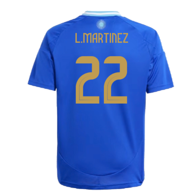 Official 2024-2025 Argentina Away Shirt (Kids) (L.Martinez 22)
