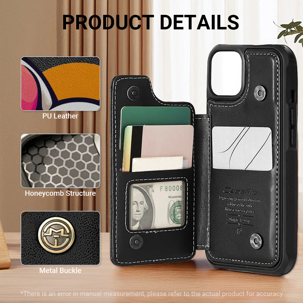 Hank - Leather Wallet Case for for iPhone & Samsung