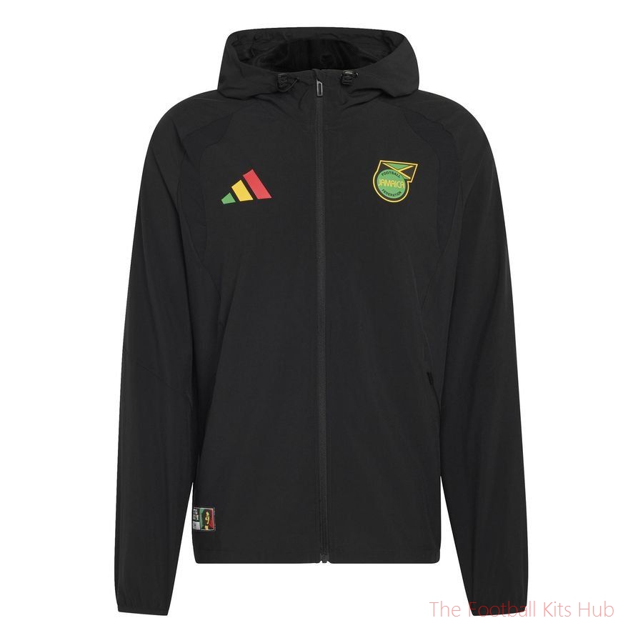 Jamaica Training Jacket Windbreaker Tiro 26 Travel - Black