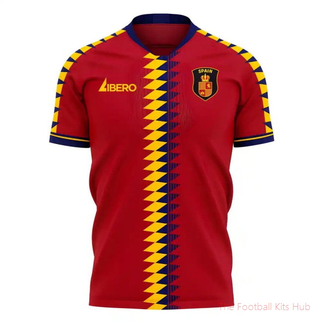Spain 2025-2026 Home Concept Football Kit (Libero)