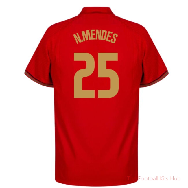 2020-2021 Portugal Home Shirt (N.MENDES 25)