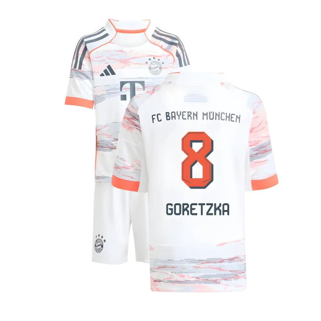2025-2026 Bayern Away Modern Kit (Goretzka 8) Moisture Wicking