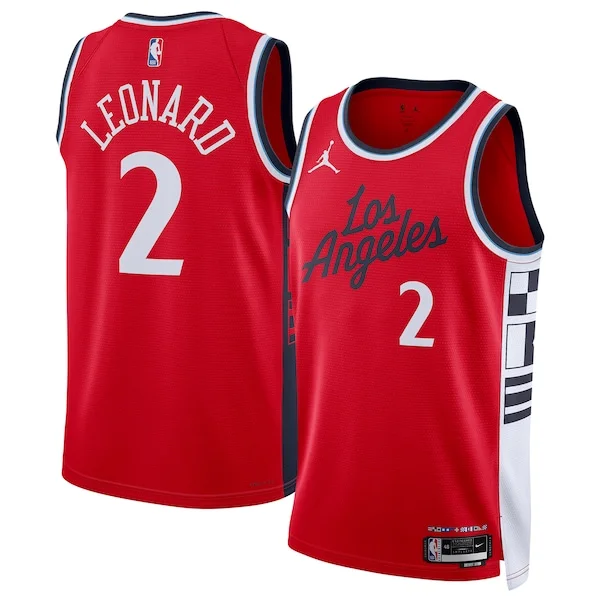 Elite Kawhi Leonard LAC Swingman Jersey - Red - Licensed Product
