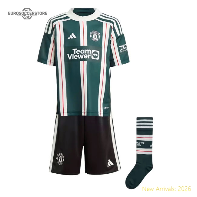 2023-2024 Man Utd Away Mini Kit (Your Name) Fan Edition